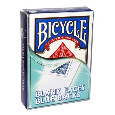 Трюковая колода | Bicycle Blank Face (синяя рубашка) CRD-0011606 фото