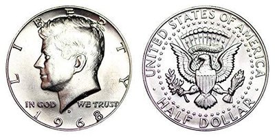 Монета у 50 центів США | US Half Dollar (оригінал) CRD-0011553 фото