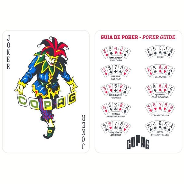 Набір покерних гральних карт Copag Wsop Jumbo Index (червона/чорна сорочка) CRD-0013081 фото