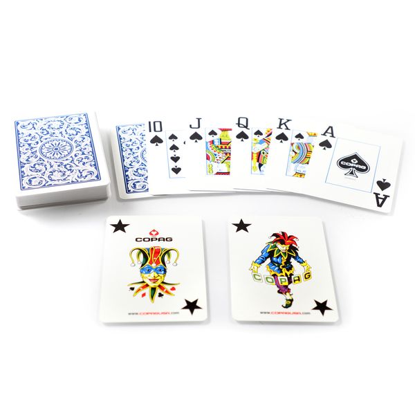 Набор пластиковых игральных карт COPAG 1546 Elite (красная/синяя рубашка) CRD-0013082 фото