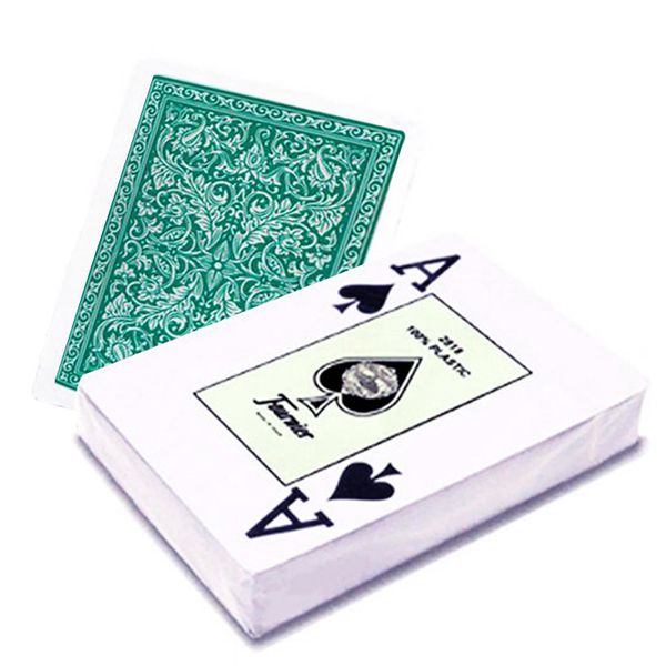 Пластиковые игральные карты Fournier (зеленая рубашка) CRD-0011385 фото