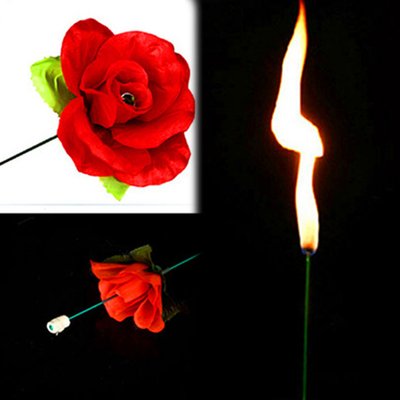 Реквизит для фокусов | Факел превращающийся в розу (красная) CRD-0011241 фото