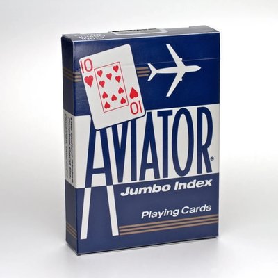 Карты игральные | Aviator Jumbo Index (синяя) CRD-0012216 фото