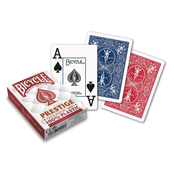 Пластикові гральні карти | Bicycle Prestige Poker 100% червоні CRD-0013156 фото