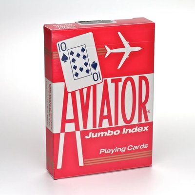 Карты игральные | Aviator Jumbo Index (красная) CRD-0012215 фото
